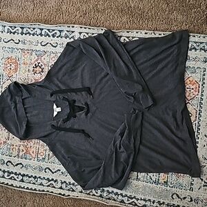 Hooded  charcoal gray sweatshirt size Large